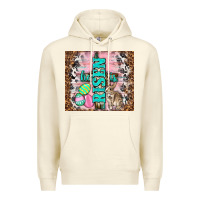 Sandshell western he is risen with rabbit Premium Hoodie - TumblerDesignByShophia