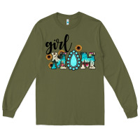 Army Green girl mom Long Sleeve Tee - JahusDesignShop