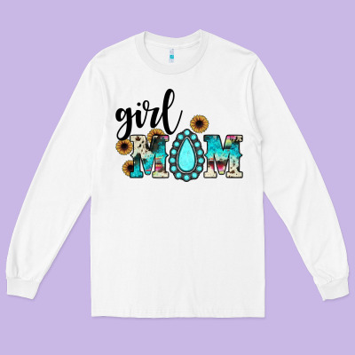Girl Mom Long Sleeve Tee Designed By Jahusdesignshop