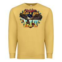 Antique Gold Let's get lit America Eagle 4th of july Premium Sweatshirt - HowdyJamesFarm