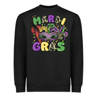 Black mardi gras Heavyweight Sweatshirt - MaliasSmallBusiness