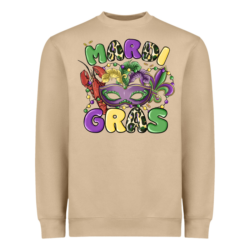 Mardi Gras Heavyweight Sweatshirt by MaliasSmallBusiness | Teevron