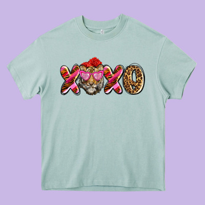 Xoxo Tiger Olivia Heavy Core Tee Designed By Oliviacreatesart