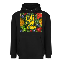 Black live love aloha Heavyweight Hoodie - TumblerDesignByShophia