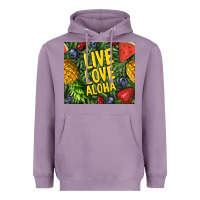 Lavender live love aloha Heavyweight Hoodie - TumblerDesignByShophia