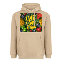 Mushroom live love aloha Heavyweight Hoodie - TumblerDesignByShophia