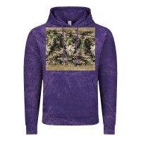 Cloud Purple camouflage bull skull Vintage Hoodie - Jasminsmagicworld