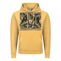 Vintage Mustard camouflage bull skull Vintage Hoodie - Jasminsmagicworld