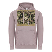Vintage Zinc camouflage bull skull Vintage Hoodie - Jasminsmagicworld
