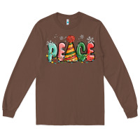 Chestnut peace Long Sleeve Tee - MaliasSmallBusiness