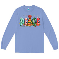 Colony Blue peace Long Sleeve Tee - MaliasSmallBusiness