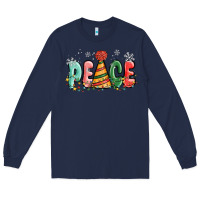 Navy peace Long Sleeve Tee - MaliasSmallBusiness
