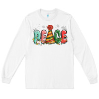 White peace Long Sleeve Tee - MaliasSmallBusiness