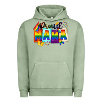 Pigment Oil Green Proud mama Mother's Day Urban Hoodie - FaDigitalArtStudio