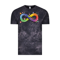 Cloud Black infinity symbol autism Vintage Tee - MaliasSmallBusiness