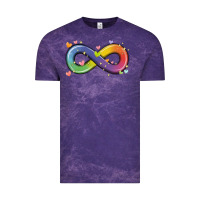 Cloud Purple infinity symbol autism Vintage Tee - MaliasSmallBusiness