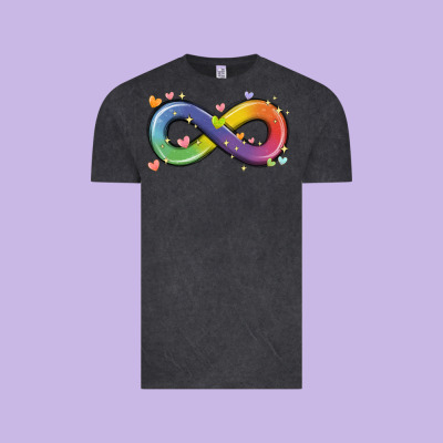 Infinity Symbol Autism Vintage Tee Designed By Maliassmallbusiness