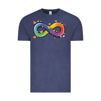 Vintage Denim infinity symbol autism Vintage Tee - MaliasSmallBusiness