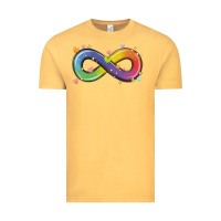 Vintage Mustard infinity symbol autism Vintage Tee - MaliasSmallBusiness