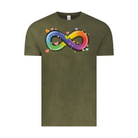 Vintage Olive infinity symbol autism Vintage Tee - MaliasSmallBusiness