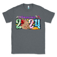 Charcoal Heather Happy Easter 2024 Classic Tee - CowhideDigitalArt