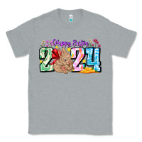 Heather Grey Happy Easter 2024 Classic Tee - CowhideDigitalArt
