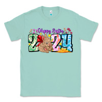Seafoam Happy Easter 2024 Classic Tee - CowhideDigitalArt