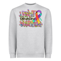 Heather Grey lynch syndrome warrior Heavyweight Sweatshirt - NancyCooperArtShop