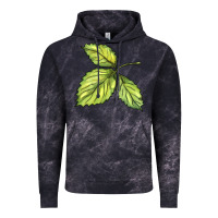 Cloud Black green leaf Vintage Hoodie - BarkalooDesign