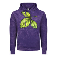 Cloud Purple green leaf Vintage Hoodie - BarkalooDesign