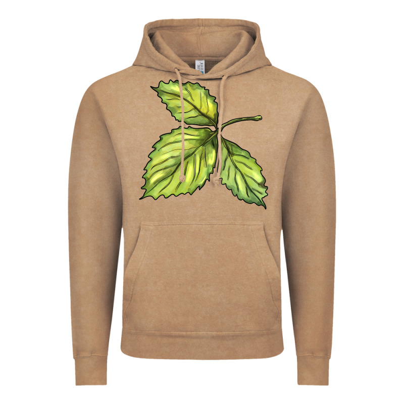 Green Leaf Vintage Hoodie by BarkalooDesign | Teevron