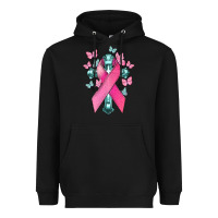 Black Cancer Cross Cancer Awareness Heavyweight Hoodie - HowdyJamesFarm