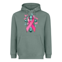 Sage Cancer Cross Cancer Awareness Heavyweight Hoodie - HowdyJamesFarm