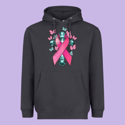 Cancer Cross Cancer Awareness Heavyweight Hoodie Designed By Howdyjamesfarm