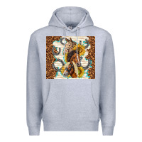 Heather Grey horses with sunflowers Premium Hoodie - TumblerDesignByShophia
