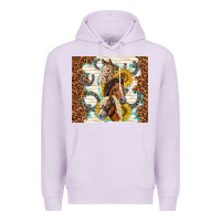 Lilac horses with sunflowers Premium Hoodie - TumblerDesignByShophia