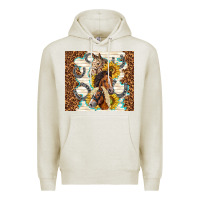 Oatmeal Heather horses with sunflowers Premium Hoodie - TumblerDesignByShophia