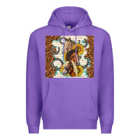 Purple horses with sunflowers Premium Hoodie - TumblerDesignByShophia
