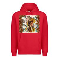 Red horses with sunflowers Premium Hoodie - TumblerDesignByShophia