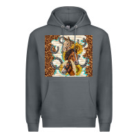 Rock horses with sunflowers Premium Hoodie - TumblerDesignByShophia