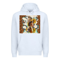 White horses with sunflowers Premium Hoodie - TumblerDesignByShophia