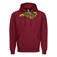Burgundy Western North Carolina Map Sunflower Zipper Hoodie - Bettercallsaul
