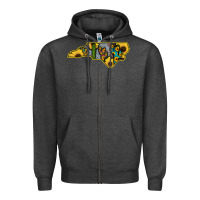 Charcoal Heather Western North Carolina Map Sunflower Zipper Hoodie - Bettercallsaul
