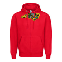 Red Western North Carolina Map Sunflower Zipper Hoodie - Bettercallsaul