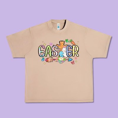 Easter Cross With Bunny Urban Heavy Tee Designed By Maliassmallbusiness