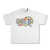 Lunar Rock easter cross with bunny Urban Heavy Tee - MaliasSmallBusiness