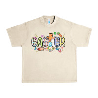 Sandshell easter cross with bunny Urban Heavy Tee - MaliasSmallBusiness