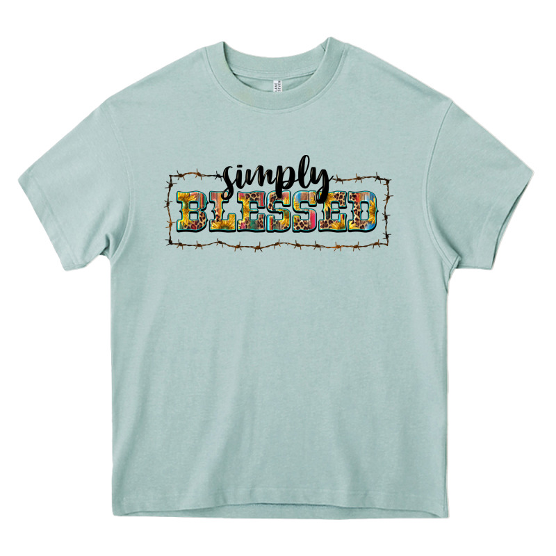 Simply Blessed Heavy Core Tee by BarkalooDesign | Teevron