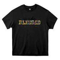 Black simply blessed Heavy Core Tee - BarkalooDesign