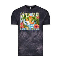Cloud Black find me under the palms Vintage Tee - MaliasSmallBusiness